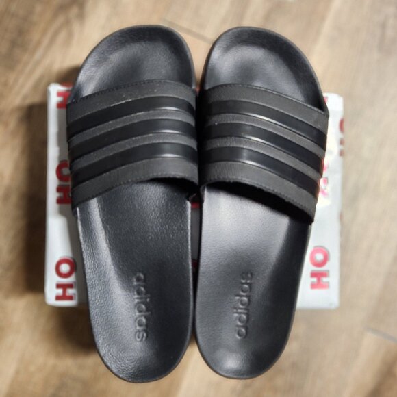 adidas Other - 🎄Adidas🎄M11- ADILETTE ALL BLACK SANDAL
